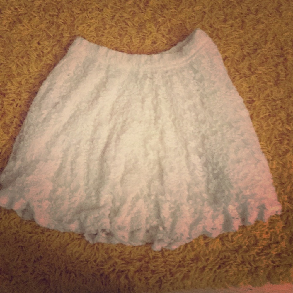 Abercrombie & Fitch floral white skirt